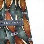 Ziggurat 100% silk Black Brown silver geometric Men's necktie crafts