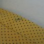 VTG Oleg Cassini (made in USA) yellow Black dot Men's silk necktie crafts
