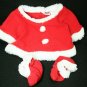 Build a Bear Workshop Dr Seuss Grinch Santa Coat Boots red white outfit