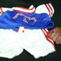 Build a Bear Workshop #1 Red White Blue Baseball shirt shorts Outfit with glove