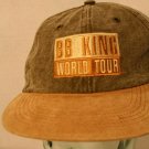 BB King World Tour distressed Black Brown Strapback Men Trucker Dad Cap