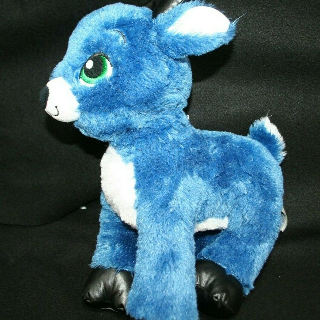Build a Bear Workshop Tinsel the Speedster Blue Reindeer Plush Toy Stuff animal
