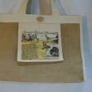 Amelia Island Plantation Post Card Natural Reusable Jute Tote Bag NEW