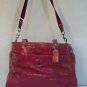 Coach Signature Hot Pink Patent Leather Diaper Bag Tote Purse Multi-Purpose