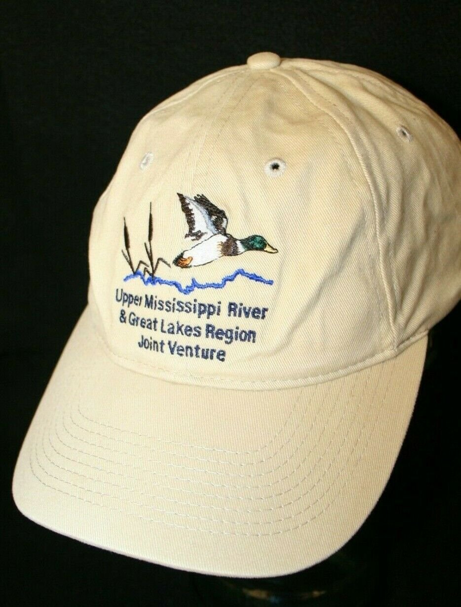 Upper Mississippi River Great Lakes Region Jt Venture Beige adjustable Cap Hat