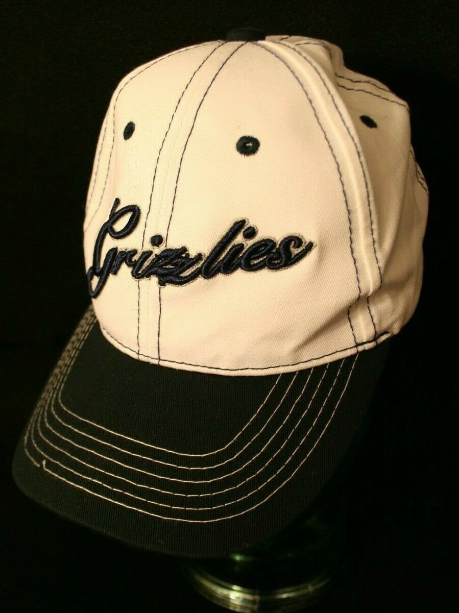 Gateway Grizzlies Baseball Quantum Vision Ctr White Navy Bill adjustable hat cap