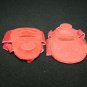 Build a Bear Workshop Red bow Sparkly Glitter "high heel" strappy Sandals shoes