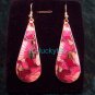 stunning folk beatiful pink chandelier  drop earrings