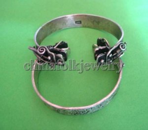 china character Miao silver bracelet