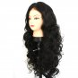Bombshell 16-26 Inch Deep Wave Black Lace Front Synthetic Wig High Temperature Heat Resistant Women