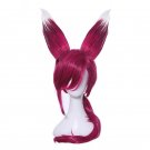 wig Game Character LOL Cosplay Wigs Color Red 70cm Heat Resistant Synthetic Hair Perucas Cosplay Wig