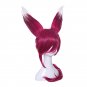 wig Game Character LOL Cosplay Wigs Color Red 70cm Heat Resistant Synthetic Hair Perucas Cosplay Wig