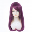Long Straight Purple Wigs Cosplay Women Party Synthetic False Natural Hair High Temperature Fiber