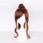 40CM Medium Curly Brown Color heat Resistant Synthetic One Ponytails hair  WIG