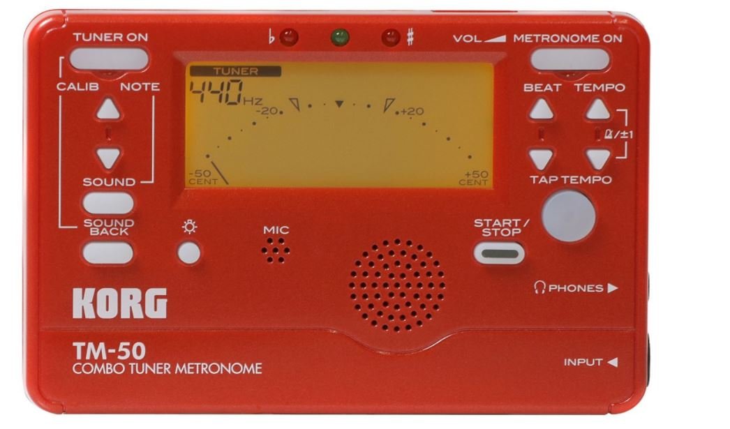 Instrument Tuner and Metronome (Red)