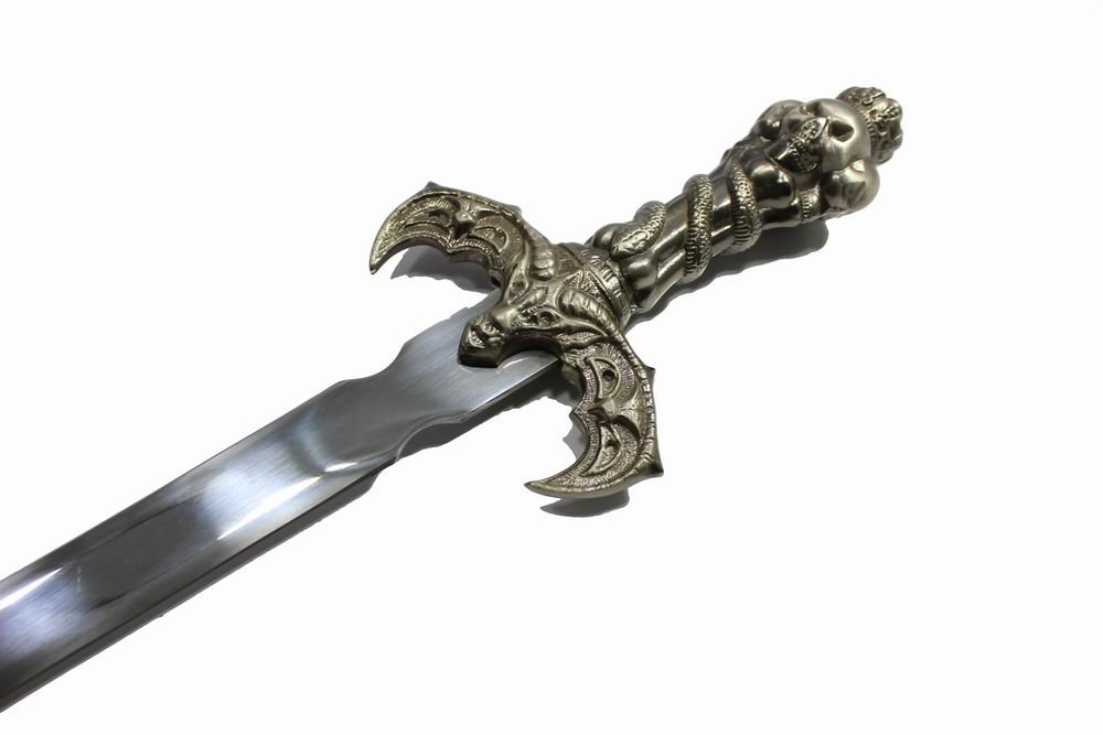 LORD OF THE UNDERWORLD SERPENTS SATANIC SKULL KING SWORD MIRROR