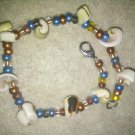 Shell & bead bracelet