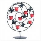 Butterfly Candle Holder W/Red Cups