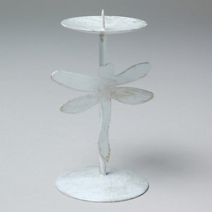 Dragonfly Pillar Candle Holder