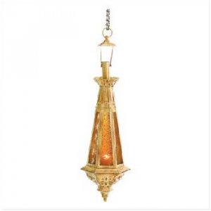 Teardrop Amber Lantern