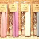 Wholesale 8 Mini Tapered Scented Candles And Glass Holders