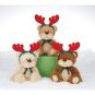 Wholesale 6.5" 3 Assorted Himink Bears With Antlers