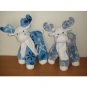 Wholesale 15" High Standing Mooses with Snowflake Trim