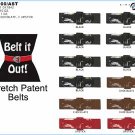 Wholesale Ladies Stretch Patent Belts
