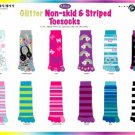 Wholesale Glitter Non-Skid 1 Pk Toe Socks