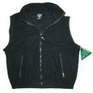 Wholesale Closeouts - Short Sleeve Black Fleece Vest