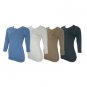 Wholesale COED: Junior 3/4 Sleeve Henley Shirts