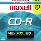 Wholesale Maxell 48x Write-Once Recordable CDs for Data