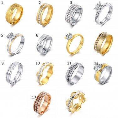 1 PCS Hot Stainless Steel Ring for Women Lovely Jewelry