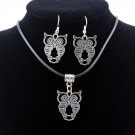 Owl Jewelry Sets Vintage Style Retro Animal Necklace Earrings Set For Women