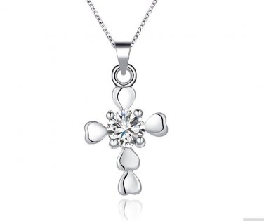 Metal Link Chain Long Necklace Pendant Necklaces Trendy Cross