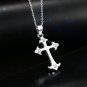 Metal Link Chain Long Necklace Pendant Necklaces Trendy Cross