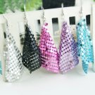 Earrings Drop Metal Jewelry Women Geometry Tassel Earrings Long Dangle Ear Stud