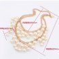 Necklace Chain Multilayer Pearl Necklace Statement Choker Necklace