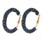 Earrings Geometric Round Shiny Austrian Crystal Rhinestone Big Earring Fashion