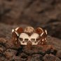 Punk Style Unique Heart Skeleton Skulls Fashion Ring Jewelry