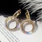 Creative jewelry high-grade elegant crystal earrings round earrings