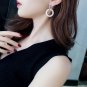 Creative jewelry high-grade elegant crystal earrings round earrings