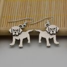 Puppy Dog Silver Labrador Retriever Dog Drop Earrings Women Jewelry Dog Lover
