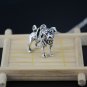 Vintage 3D Pug Dog Necklace Chain Box Women Men Fashion - Antique Silver Color