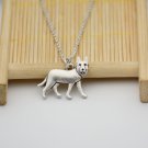Vintage Silver German Shepherd Dog Necklace Chain Box Women Men Fashion