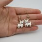 Puppy Dog Silver Yorkshire Terrier Dog Drop Earrings Women Jewelry Dog Lover