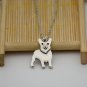 Vintage Silver Welsh Corgi Dog Pendant Necklace Chain Box Women Men Fashion