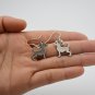 Puppy Dog Silver Chihuahua Dog Drop Earrings Women Jewelry Dog Lover