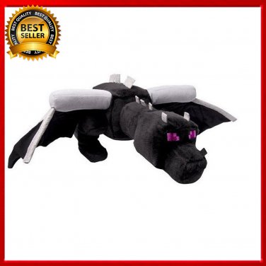 Promotion Big Size ! Minecraft Fat Ender Dragon Plush Doll Soft Black Minecraft