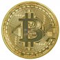 1 x Gold Plated Bitcoin Coin Collectible BTC Coin Art Collection Gift